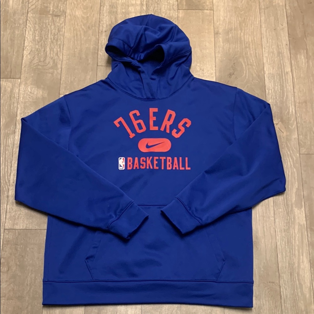 Kids Nike Philadelphia 76ers Dri Fit NBA Basketball Pullover Sweatshirt Hoodie - Picture 1 of 7